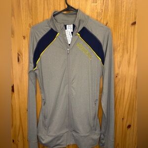 ProEdge Michigan Gray and Navy Zip-Up Sweatshirt